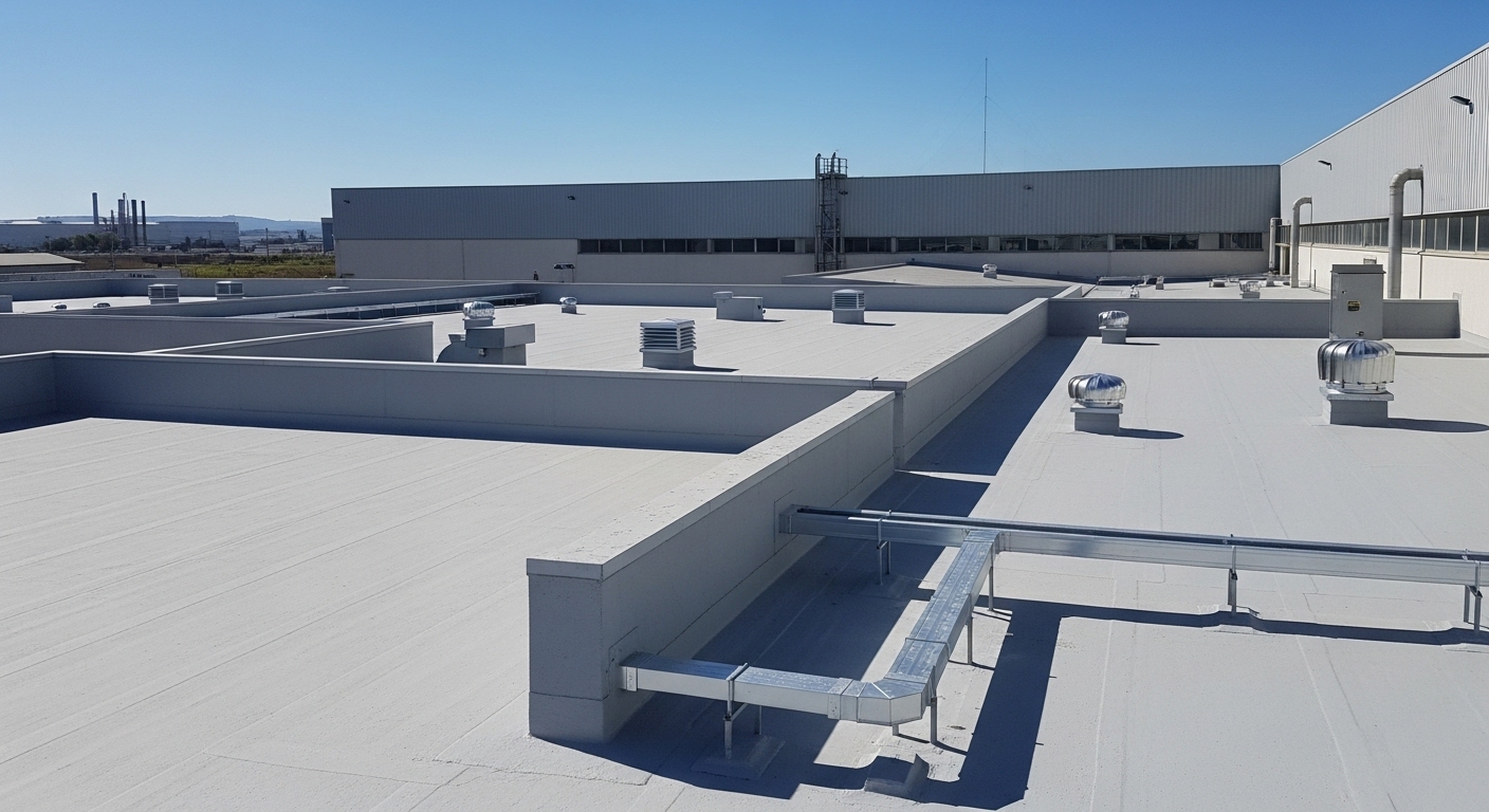 Impermeabilização industrial em Seixal - Edifícios industriais e comerciais zona industrial