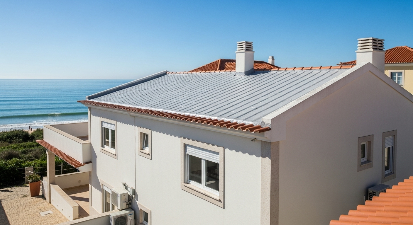 Impermeabilização de moradia em zona costeira Cascais - Especialista proteção salinidade marinha