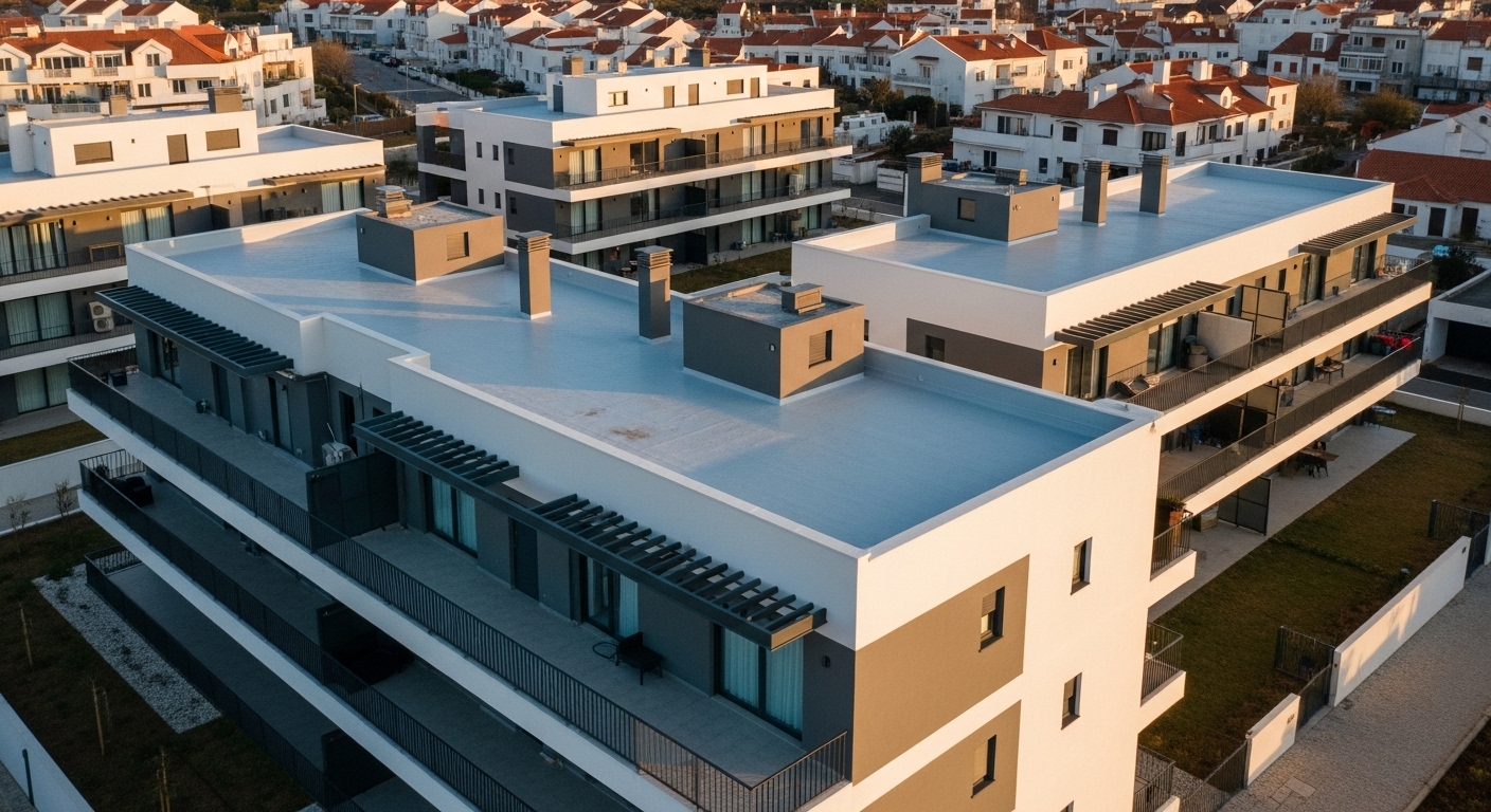 Casa portuguesa totalmente protegida após impermeabilização profissional em Lisboa - resultado sem infiltrações