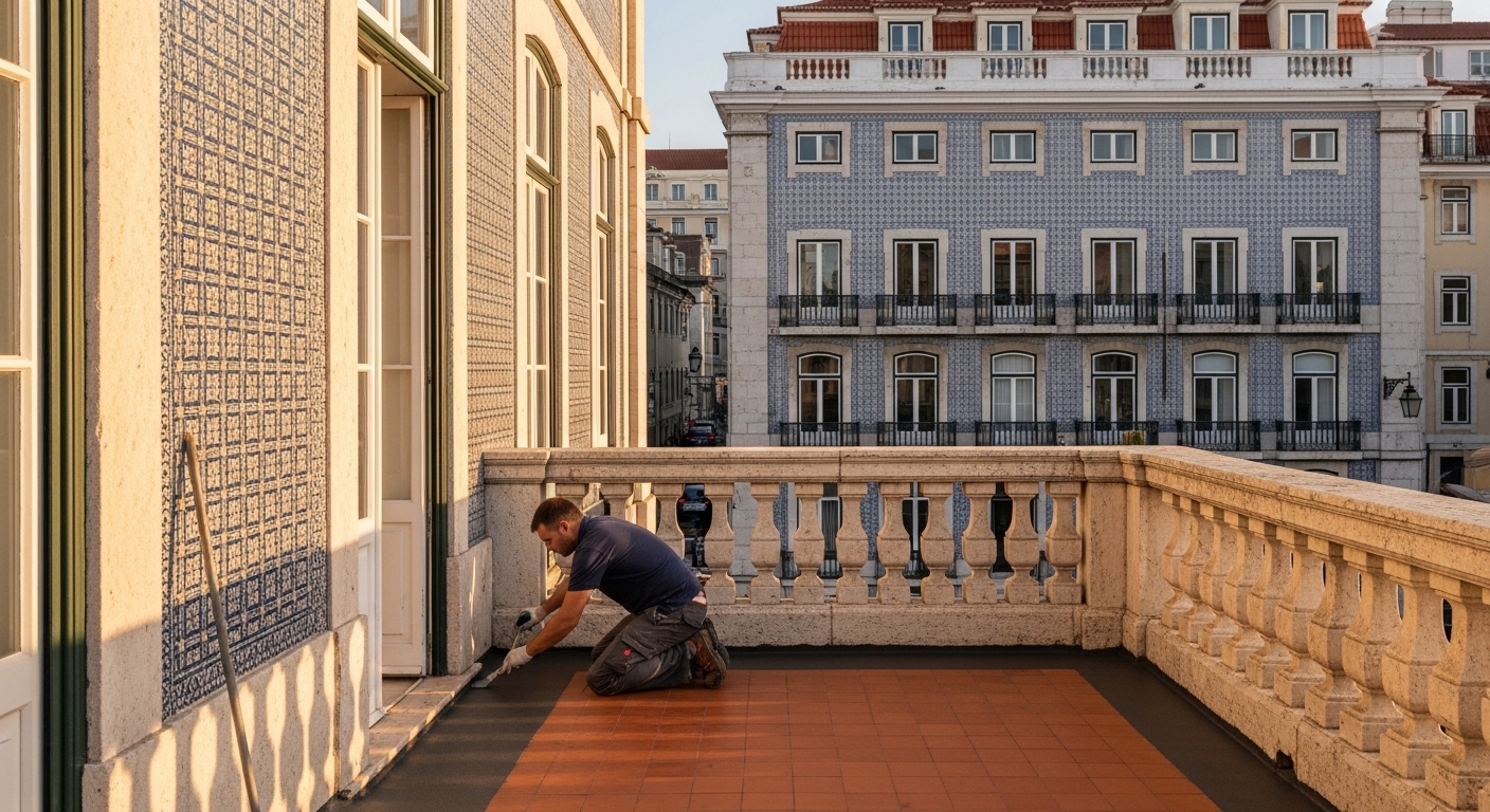 Terraços Históricos da Baixa de Lisboa - Impermeabilização Especializada