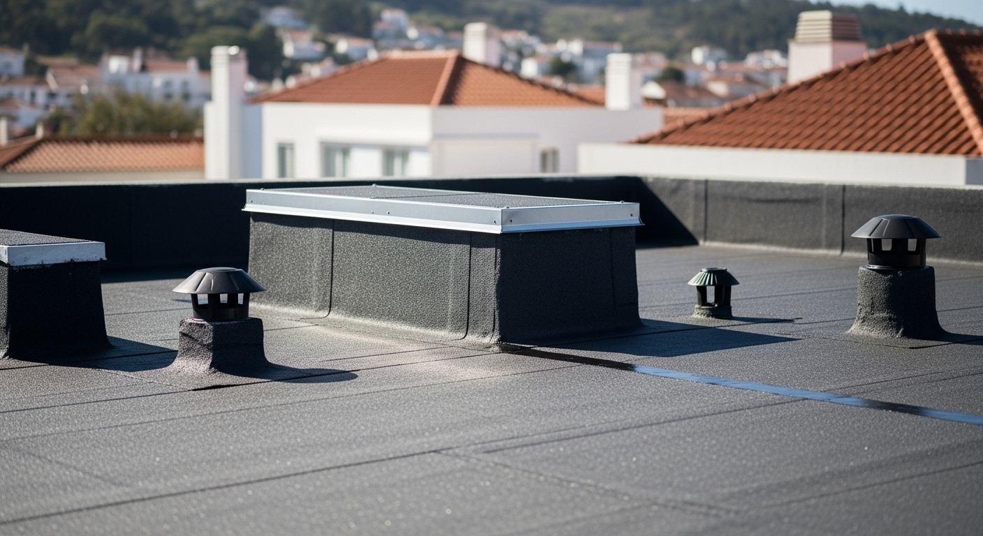 Aplicação profissional tela asfáltica impermeabilização cobertura Lisboa Grande Lisboa - especialistas locais Cascais Sintra Oeiras